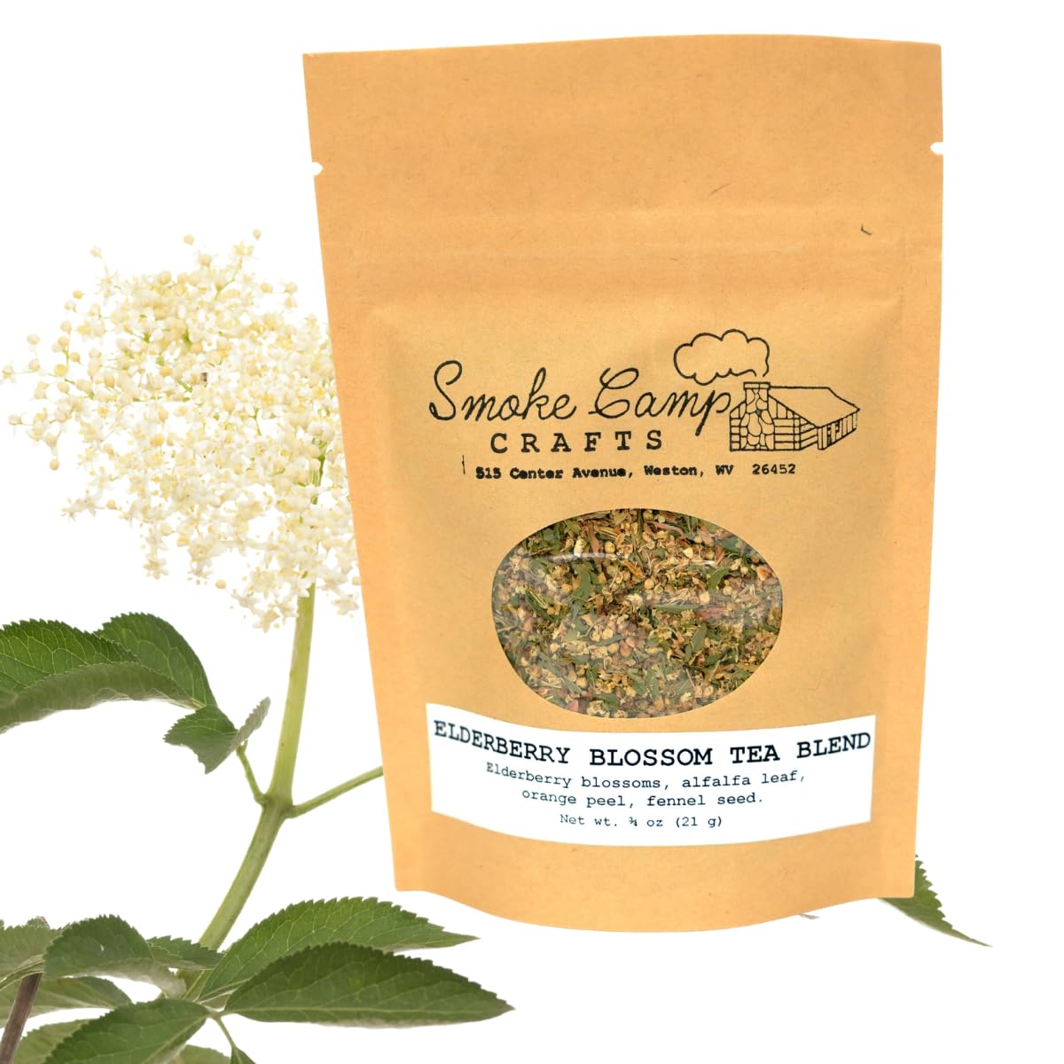 Amazon.com : Smoke Camp Crafts Elderberry Blossom Herbal Tea Blend